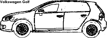 Volkswagen Gti Coloring Page Sketch Coloring Page